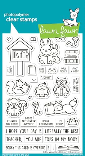 Lawn Fawn LF3486 Little Woodland Library Stempel-Set, 10 x 15 cm, transparent Lawn Fawn LF3486 Little Woodland Library Stempel-Set, 10 x 15 cm, transparent von Lawn Fawn