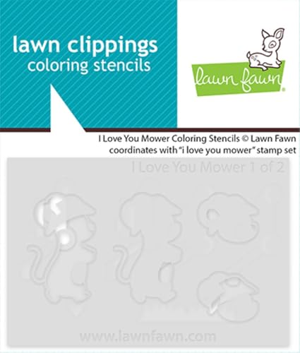 Lawn Fawn LF3752 I Love You Mäher Malschablonen von Lawn Fawn