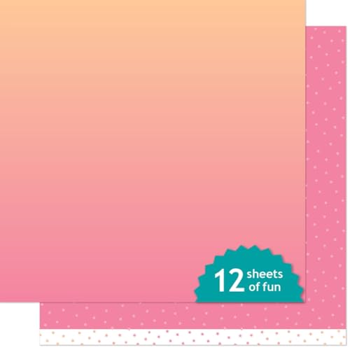 Lawn Fawn LF3756 Sunset Skies gemustertes Papier, 30,5 x 30,5 cm, 12 Stück von Lawn Fawn