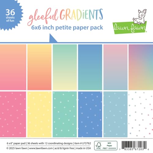 Lawn Fawn LF3762 Gleeful Gradients Petite Paper Pack von Lawn Fawn