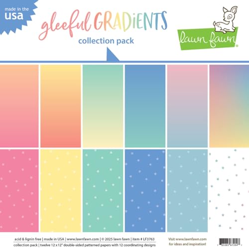 Lawn Fawn LF3763 Gleeful Gradients Collection Pack von Lawn Fawn