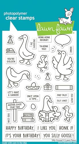 Lawn Fawn LF3844 Silly Goose! Stempel-Set, transparent, 4 x 6 cm Lawn Fawn LF3844 Silly Goose! Stempel-Set, transparent, 4 x 6 cm von Lawn Fawn