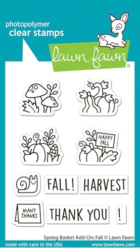 Lawn Fawn LF3851 Spring Basket Add-On: Fall 3X4 Clear Stamp Set von Lawn Fawn