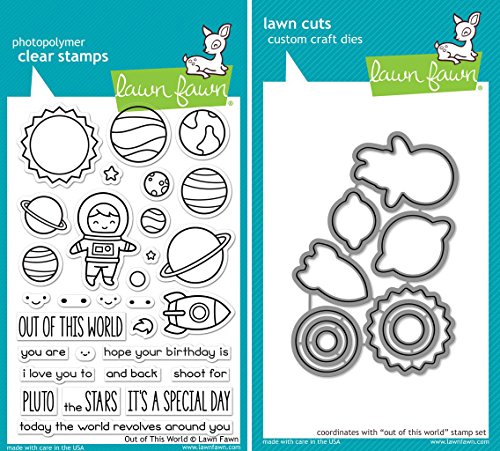 Lawn Fawn Out Of This World Stempel und Matrize Set - Item zwei Bündel Lawn Fawn Out Of This World Stempel und Matrize Set - Item zwei Bündel von Lawn Fawn