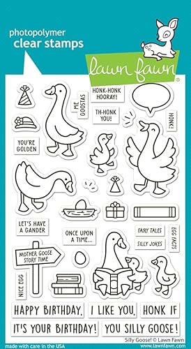 Lawn Fawn Silly Goose LF3844 transparente Stempel, 10,2 x 15,2 cm Lawn Fawn Silly Goose LF3844 transparente Stempel, 10,2 x 15,2 cm von Lawn Fawn