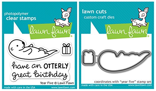 Lawn Fawn Year 5 - Sea Otter Stamp and Die Bundle - Two Items von Lawn Fawn