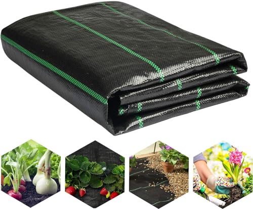 LawnScape Unkrautvlies 2m x 5m Gartenvlies Wasserdurchlässig UV Stabilisiertes Gewebtes PP Unkrautfolie Naturfreundlich Hochleistung Sandkastenvlies für Garten, Hochbeeteinlage und unter Terrassen LawnScape Unkrautvlies 2m x 5m Gartenvlies Wasserdurchlässig UV Stabilisiertes Gewebtes PP Unkrautfolie Naturfreundlich Hochleistung Sandkastenvlies für Garten, Hochbeeteinlage und unter Terrassen von LawnScape