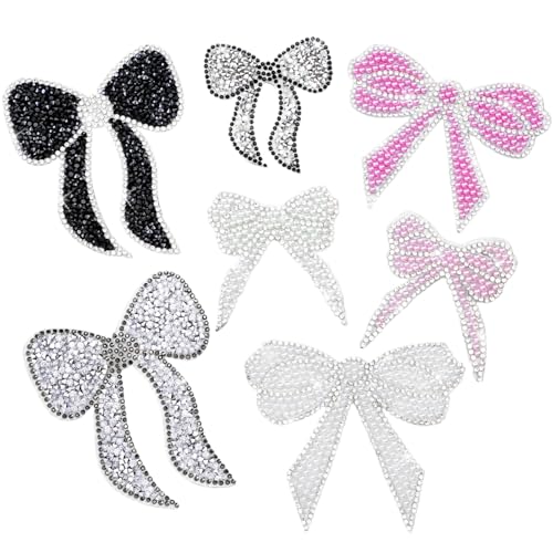 7pcs/festgelegte Bogenflecken, 7 Farben Bogenknoten Strassflecken, Kristallglittereisen auf Patch, Kleberaufklebereisen für Kleidung Reparatur Jacke Rucksack Jean Hat Bag Decor, auf Bögen 7pcs/festgelegte Bogenflecken, 7 Farben Bogenknoten Strassflecken, Kristallglittereisen auf Patch, Kleberaufklebereisen für Kleidung Reparatur Jacke Rucksack Jean Hat Bag Decor, auf Bögen von Lawnrden