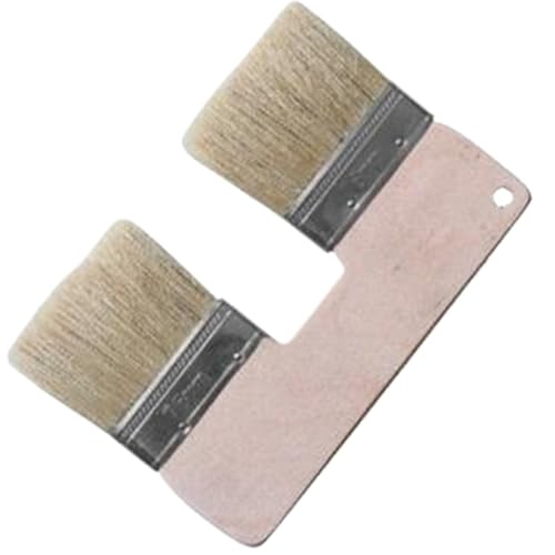 Doppelpackung Pinsel 3-Zoll-Doppelkopf-Holzgriff Pinsel für Wände mit hängenden Loch-Ölpinsel für Wandmalerei, Kunsthandwerk, Möbelwiederherstellung Doppelpackung Pinsel 3-Zoll-Doppelkopf-Holzgriff Pinsel für Wände mit hängenden Loch-Ölpinsel für Wandmalerei, Kunsthandwerk, Möbelwiederherstellung von Lawnrden