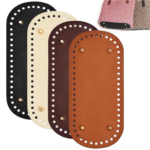 Lawnrden 4 PCs Bag Bases für Häkeln, 4 Farben Leder Geldbeutel für DIY -Taschenherstellung in der Geldbörsezubehör Lawnrden 4 PCs Bag Bases für Häkeln, 4 Farben Leder Geldbeutel für DIY -Taschenherstellung in der Geldbörsezubehör von Lawnrden