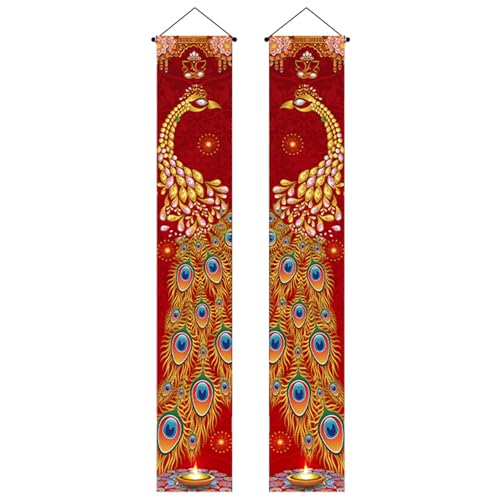 Lawnrden Diwali Banner Dekorationen 1 Paar 71 x 12 Zoll Pfauen Diwali Dekor Veranda Schild Hängende Puja -Dekorationen für Zuhause |.Puja für zu Hause Lawnrden Diwali Banner Dekorationen 1 Paar 71 x 12 Zoll Pfauen Diwali Dekor Veranda Schild Hängende Puja -Dekorationen für Zuhause |.Puja für zu Hause von Lawnrden
