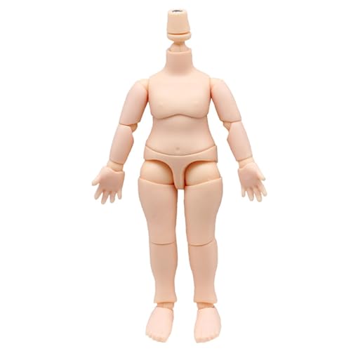 Lawnrden Puppenspielzeug, Puppenkörper, 4, 1 Zoll 1/12 Maßnahme Aktion Figur Körperersatz Zubehör mit beweglicher Gelenk, normales Weiß von Lawnrden