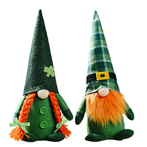 Lawnrden St. Patrick Day GNOME Decoration Grüne Shamrock -Zwerg -Verzierung für St. Patrick Day Decor 2pcs, Kobold Zwerg Ornamente Lawnrden St. Patrick Day GNOME Decoration Grüne Shamrock -Zwerg -Verzierung für St. Patrick Day Decor 2pcs, Kobold Zwerg Ornamente von Lawnrden