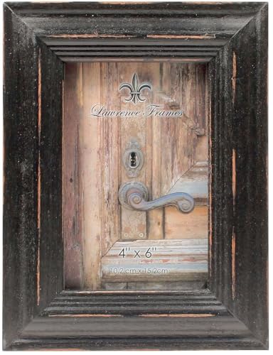 Lawrence Frames Bilderrahmen aus verwittertem Holz, 10 x 15 cm, Schwarz Lawrence Frames Bilderrahmen aus verwittertem Holz, 10 x 15 cm, Schwarz von Lawrence