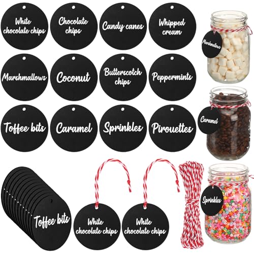 Layhit 12 Stück Weihnachten Heiße Kakaobardekoration mit rotem und weißem Seil Holz Kakaobarzubehör schwarze Holzetiketten Tags Weihnachten heiße Schokolade Party Gastgeschenk für Kaffeetasse Layhit 12 Stück Weihnachten Heiße Kakaobardekoration mit rotem und weißem Seil Holz Kakaobarzubehör schwarze Holzetiketten Tags Weihnachten heiße Schokolade Party Gastgeschenk für Kaffeetasse von Layhit