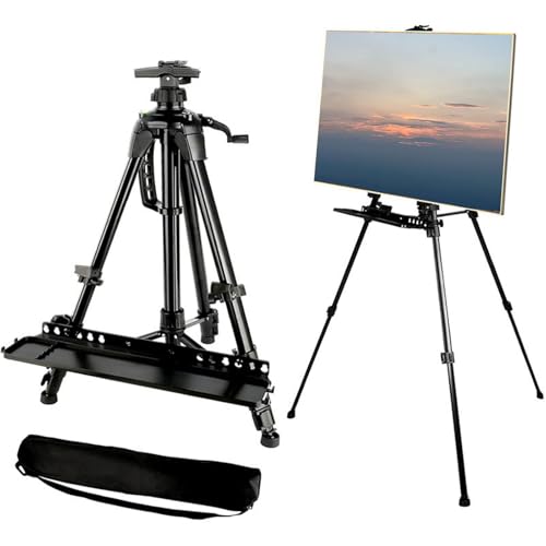 Staffelei-Ständer zum Malen, verstellbares Kunststativ zum Malen, 52 cm bis 160 cm, Tisch- und Bodenmalerei, Display, Zeichnen, Kunst, Skizze mit tragbarer Tasche von Lazdrapel