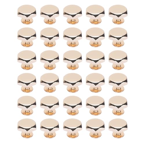 Hex -FALTED -Dekoration Nieten, Glänzende Hex verdrängte Nietschrauben Hardware für Traditionelle Projekte (GOLD) von Lazmin112