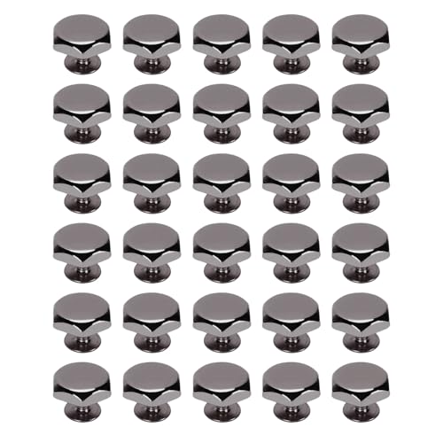 Hex -FALTED -Dekoration Nieten, Glänzende Hex verdrängte Nietschrauben Hardware für Traditionelle Projekte (GRAY) von Lazmin112