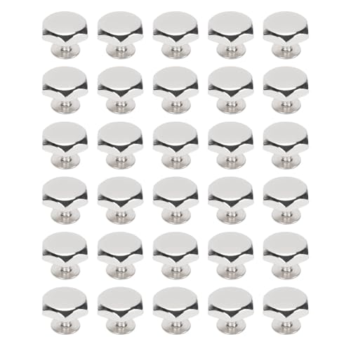 Hex -FALTED -Dekoration Nieten, Glänzende Hex verdrängte Nietschrauben Hardware für Traditionelle Projekte (SILVER) von Lazmin112