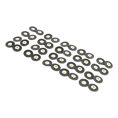 Lazmin112 20 Sets Ledermagnet -Snap -Mehrzweckverschluss für das Nähen von DIY Bühnenbeuteln, Perfekter Ersatz für Knöpfe und Verschlüsse (BLACK) von Lazmin112