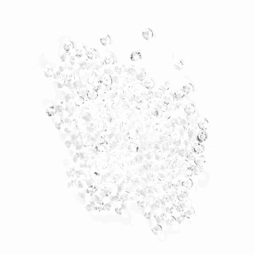 Lazmin112 Acryl Perlen, 1000 Teile/Beutel 3mm Acryl Perlen Vase Fülstoff Bochzeit Party Diy Ornament Zubehör für Diy Kunst Projeckte, Handwerk Spielzugzug Zubehör, GEBURTSTAGY (Transparent) von Lazmin112