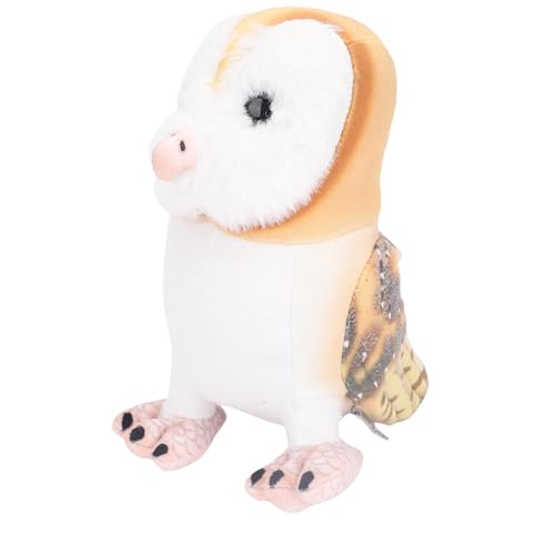 Lazmin112 Handgefertigtes Realistisches Plüsch -Eulenspielzeug für Kinderzimmerdekor, Niedliche Eulenplus (Hellbraun) von Lazmin112