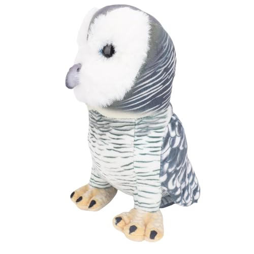 Lazmin112 Handgefertigtes Realistisches Plüsch -Eulenspielzeug für Kinderzimmerdekor, Niedliche Eulenplus (Schwarz und weiß) von Lazmin112