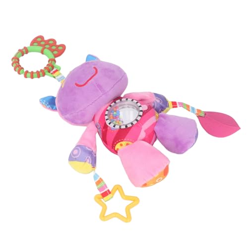 Lazmin112 Plüschstoff Baby Kinderwagen Rasselspielzeug mit Niedlichen Tierdesigns für Kinderbett [Ring Sound] (#1) von Lazmin112