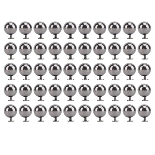 Sphere -Nieten, Dekorative Dekorative Wirbelkit Widerstandsvoll Gegen das Spiel 50 Kleidungsstiefel (GRAY) von Lazmin112
