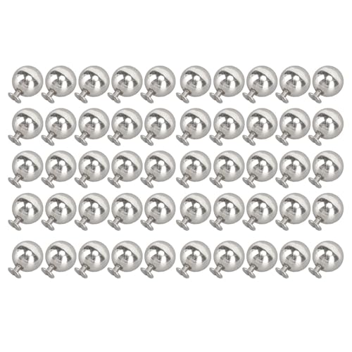 Sphere -Nieten, Dekorative Dekorative Wirbelkit Widerstandsvoll Gegen das Spiel 50 Kleidungsstiefel (SILVER) von Lazmin112