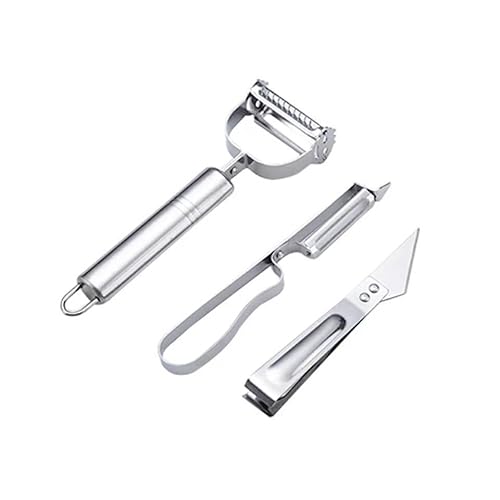 Stainless Steel 3 in 1 Premium Multi-Functional Vegetable Peeler, Professioneller Sparschäler für Gemüse & Obst, Kartoffelschäler mit Rostfreier Klinge, Küchenhelfer für Restaurant & Food Trucks Stainless Steel 3 in 1 Premium Multi-Functional Vegetable Peeler, Professioneller Sparschäler für Gemüse & Obst, Kartoffelschäler mit Rostfreier Klinge, Küchenhelfer für Restaurant & Food Trucks von Lbotr