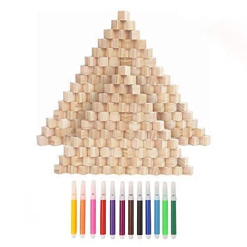 200 Stück Kleine Holzwürfel 10mm mit 12STK Aquarellpinsel Naturbelassene Kiefer Blanko Holzwürfel Quadrat Würfel Natur Deko zum DIY Basteln Malen DIY Handwerk Dekoration Puzzle Nummern-Holzklötze 200 Stück Kleine Holzwürfel 10mm mit 12STK Aquarellpinsel Naturbelassene Kiefer Blanko Holzwürfel Quadrat Würfel Natur Deko zum DIY Basteln Malen DIY Handwerk Dekoration Puzzle Nummern-Holzklötze von LbsAMP