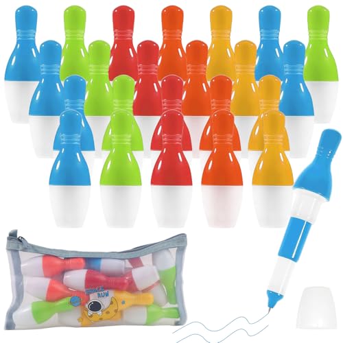 24 Stück Bowling Kugelschreiber und 1 Federmäppchen Bowling Mitgebsel Stifte Kunststoff Schreibwaren Neuheiten Druckkugelschreiber Schulbedarf Partyartikel Souvenirs Bürobedarf - Zufällige Farbe 24 Stück Bowling Kugelschreiber und 1 Federmäppchen Bowling Mitgebsel Stifte Kunststoff Schreibwaren Neuheiten Druckkugelschreiber Schulbedarf Partyartikel Souvenirs Bürobedarf - Zufällige Farbe von LbsAMP