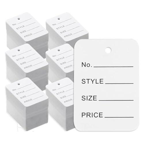 Lbvzxkad 3000 Preisschilder, 4,9 cm X 3,5 Cm, Weiße Papieretiketten, Etiketten für Kleidung, Etiketten Lbvzxkad 3000 Preisschilder, 4,9 cm X 3,5 Cm, Weiße Papieretiketten, Etiketten für Kleidung, Etiketten von Lbvzxkad