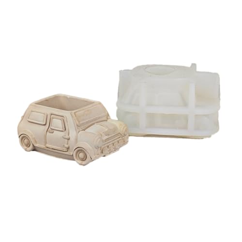 Lbvzxkad Gipsform 3D-Auto-Sukkulenten-Blumentopf-Form, Niedliche Cartoon-Auto-Aufbewahrungsbox, Kerzenbecher, Beton Lbvzxkad Gipsform 3D-Auto-Sukkulenten-Blumentopf-Form, Niedliche Cartoon-Auto-Aufbewahrungsbox, Kerzenbecher, Beton von Lbvzxkad