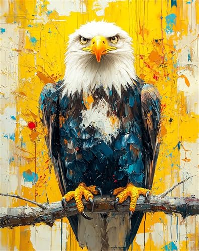 Tier Malen Nach Zahlen Erwachsene Adler 5D Malen Nach Zahlen kinder ab 7 Mit 3-Pinseln und Acrylfarbe, DIY Kreativset mit Rahmen für Kinder Anfänger, Bastelset Geschenke für Frauen 40x55cm F-114 Tier Malen Nach Zahlen Erwachsene Adler 5D Malen Nach Zahlen kinder ab 7 Mit 3-Pinseln und Acrylfarbe, DIY Kreativset mit Rahmen für Kinder Anfänger, Bastelset Geschenke für Frauen 40x55cm F-114 von Lchtooog