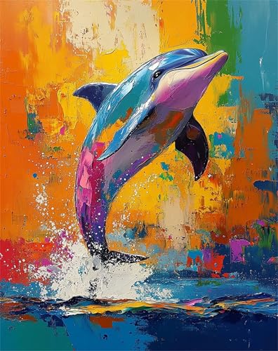 Tier Malen Nach Zahlen Erwachsene Delphin 5D Malen Nach Zahlen kinder ab 7 Mit 3-Pinseln und Acrylfarbe, DIY Kreativset mit Rahmen für Kinder Anfänger, Bastelset Geschenke für Frauen 20x30cm F-86 Tier Malen Nach Zahlen Erwachsene Delphin 5D Malen Nach Zahlen kinder ab 7 Mit 3-Pinseln und Acrylfarbe, DIY Kreativset mit Rahmen für Kinder Anfänger, Bastelset Geschenke für Frauen 20x30cm F-86 von Lchtooog