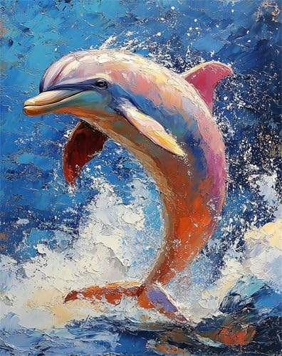 Tier Malen Nach Zahlen Erwachsene Delphin 5D Malen Nach Zahlen kinder ab 7 Mit 3-Pinseln und Acrylfarbe, DIY Kreativset mit Rahmen für Kinder Anfänger, Bastelset Geschenke für Frauen 40x55cm F-89 Tier Malen Nach Zahlen Erwachsene Delphin 5D Malen Nach Zahlen kinder ab 7 Mit 3-Pinseln und Acrylfarbe, DIY Kreativset mit Rahmen für Kinder Anfänger, Bastelset Geschenke für Frauen 40x55cm F-89 von Lchtooog
