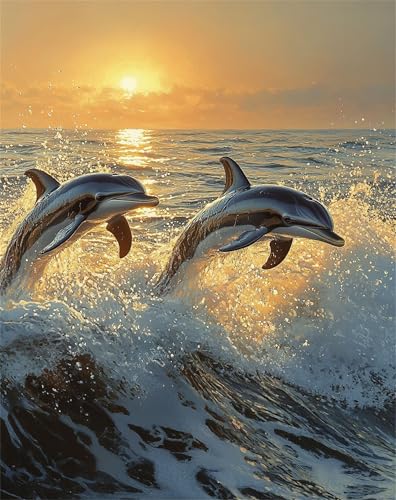 Tier Malen Nach Zahlen Erwachsene Delphin 5D Malen Nach Zahlen kinder ab 7 Mit 3-Pinseln und Acrylfarbe, DIY Kreativset mit Rahmen für Kinder Anfänger, Bastelset Geschenke für Frauen 60x80cm F-88 Tier Malen Nach Zahlen Erwachsene Delphin 5D Malen Nach Zahlen kinder ab 7 Mit 3-Pinseln und Acrylfarbe, DIY Kreativset mit Rahmen für Kinder Anfänger, Bastelset Geschenke für Frauen 60x80cm F-88 von Lchtooog