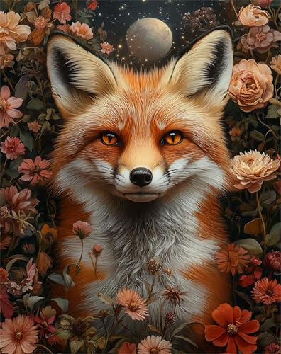 Tier Malen Nach Zahlen Erwachsene Fuchs 5D Malen Nach Zahlen kinder ab 7 Mit 3-Pinseln und Acrylfarbe, DIY Kreativset mit Rahmen für Kinder Anfänger, Bastelset Geschenke für Frauen 60x80cm F-99 Tier Malen Nach Zahlen Erwachsene Fuchs 5D Malen Nach Zahlen kinder ab 7 Mit 3-Pinseln und Acrylfarbe, DIY Kreativset mit Rahmen für Kinder Anfänger, Bastelset Geschenke für Frauen 60x80cm F-99 von Lchtooog