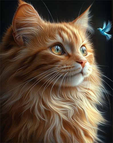 Tier Malen Nach Zahlen Erwachsene Katze 5D Malen Nach Zahlen kinder ab 7 Mit 3-Pinseln und Acrylfarbe, DIY Kreativset mit Rahmen für Kinder Anfänger, Bastelset Geschenke für Frauen 60x80cm F-121 Tier Malen Nach Zahlen Erwachsene Katze 5D Malen Nach Zahlen kinder ab 7 Mit 3-Pinseln und Acrylfarbe, DIY Kreativset mit Rahmen für Kinder Anfänger, Bastelset Geschenke für Frauen 60x80cm F-121 von Lchtooog