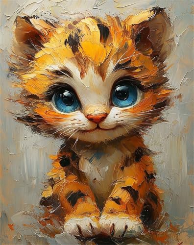 Tier Malen Nach Zahlen Erwachsene Tiger 5D Malen Nach Zahlen kinder ab 7 Mit 3-Pinseln und Acrylfarbe, DIY Kreativset mit Rahmen für Kinder Anfänger, Bastelset Geschenke für Frauen 60x80cm F-113 Tier Malen Nach Zahlen Erwachsene Tiger 5D Malen Nach Zahlen kinder ab 7 Mit 3-Pinseln und Acrylfarbe, DIY Kreativset mit Rahmen für Kinder Anfänger, Bastelset Geschenke für Frauen 60x80cm F-113 von Lchtooog