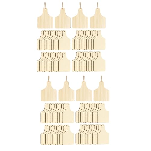 Lckiioy 240 StüCk HöLzerne Kuh-Ohrmarken, Unbehandeltes, HäNgende Kuh-Tags mit Seilen für DIY-Bastelarbeiten, Weihnachtsfeier-Dekoration Lckiioy 240 StüCk HöLzerne Kuh-Ohrmarken, Unbehandeltes, HäNgende Kuh-Tags mit Seilen für DIY-Bastelarbeiten, Weihnachtsfeier-Dekoration von Lckiioy