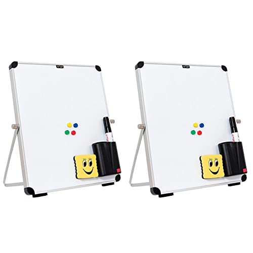 Lckiioy 2X Kleine Desktop Trocken LöSchen Board Tragbare Kleine Magnetische Doppel Seitige Whiteboard Staffelei Lckiioy 2X Kleine Desktop Trocken LöSchen Board Tragbare Kleine Magnetische Doppel Seitige Whiteboard Staffelei von Lckiioy