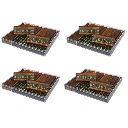 Lckiioy 40 Sets Mini-Kombinationsnummern-Preiswürfel-Tag Schmuck, Anpassbare Nummern-Preisschild-Schilderhalter-Kartenständer B Lckiioy 40 Sets Mini-Kombinationsnummern-Preiswürfel-Tag Schmuck, Anpassbare Nummern-Preisschild-Schilderhalter-Kartenständer B von Lckiioy