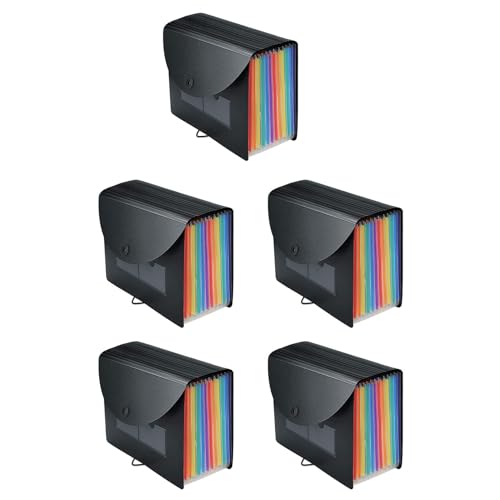 Lckiioy 5X Erweitern Des Datei Ordners 12 Pockets File Organizer Ablage Box, A4 Akkordeon Rechnungs- / Dokument- / Beleg Ordner mit Farbigen Register Karten Lckiioy 5X Erweitern Des Datei Ordners 12 Pockets File Organizer Ablage Box, A4 Akkordeon Rechnungs- / Dokument- / Beleg Ordner mit Farbigen Register Karten von Lckiioy