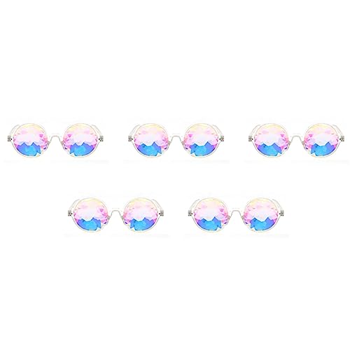 Lckiioy 5X Kaleidoskop Rave Festival Sonnenbrille Beugte Linse-Transparent Lckiioy 5X Kaleidoskop Rave Festival Sonnenbrille Beugte Linse-Transparent von Lckiioy