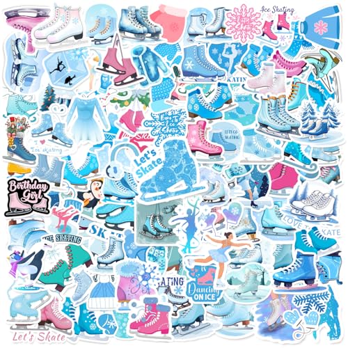 110 Stück Eislauf-Aufkleber, Eislauf-Partygeschenke, Geburtstagsparty-Dekorationen, Vinyl, wasserdichte Aufkleber für Wasserflasche, Laptop, Gepäck, Helm, Geschenke für Teenager, Jungen, Mädchen, 110 Stück Eislauf-Aufkleber, Eislauf-Partygeschenke, Geburtstagsparty-Dekorationen, Vinyl, wasserdichte Aufkleber für Wasserflasche, Laptop, Gepäck, Helm, Geschenke für Teenager, Jungen, Mädchen, von Lcnjscgo