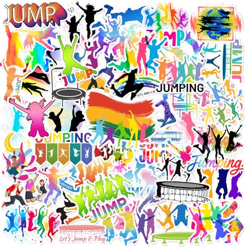 50 Stück Sprungaufkleber, Trampolin-Spring-Partygeschenke, Geburtstagsparty-Dekorationen, Vinyl, wasserdichte Aufkleber für Wasserflasche, Laptop, Gepäck, Helm, Geschenke für Teenager, Jungen, 50 Stück Sprungaufkleber, Trampolin-Spring-Partygeschenke, Geburtstagsparty-Dekorationen, Vinyl, wasserdichte Aufkleber für Wasserflasche, Laptop, Gepäck, Helm, Geschenke für Teenager, Jungen, von Lcnjscgo