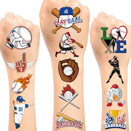 Lcnjscgo Baseball-Tattoos, temporäre Tattoos, Aufkleber, Baseball-Sport-Partygeschenke, Geburtstagsparty-Dekorationen, Geschenke für Kinder, Jungen, Mädchen, Klassenzimmer, Belohnungen, 16 Bögen, 192 Lcnjscgo Baseball-Tattoos, temporäre Tattoos, Aufkleber, Baseball-Sport-Partygeschenke, Geburtstagsparty-Dekorationen, Geschenke für Kinder, Jungen, Mädchen, Klassenzimmer, Belohnungen, 16 Bögen, 192 von Lcnjscgo